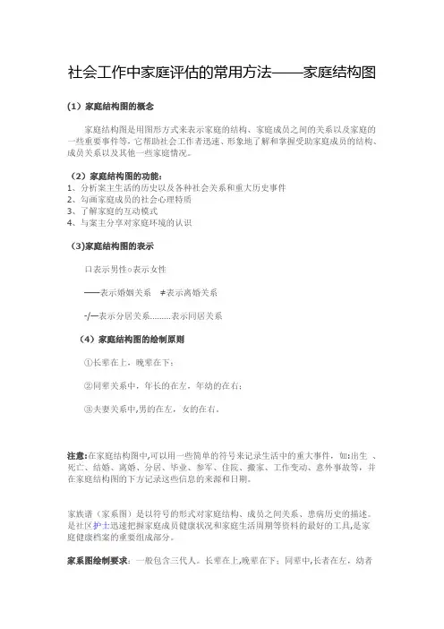 社会工作的家庭结构图绘制