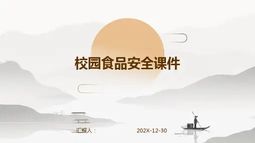 校园食品安全课件ppt