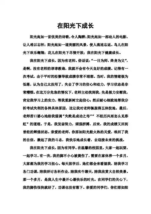 在阳光下成长