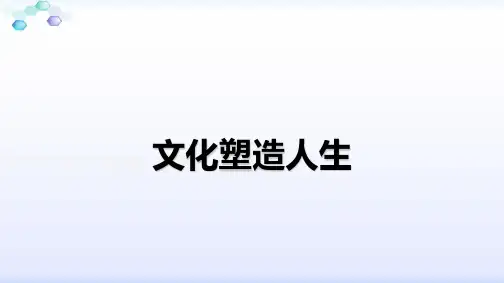 人教版高中政治 2.2文化塑造人生(共17张PPT)教育课件