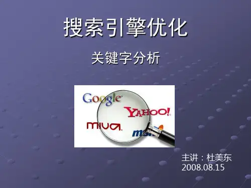 搜索引擎优化-关键词分析