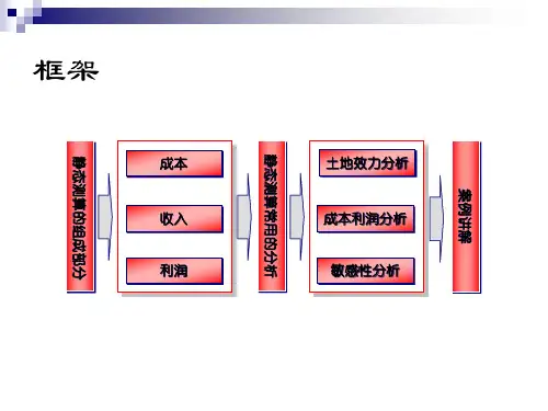 静态经济测算讲义