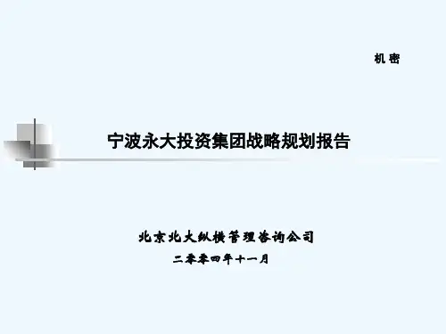 某集团公司战略规划研究报告