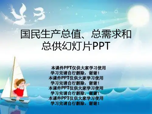 国民生产总值、总需求和总供幻灯片PPT