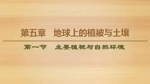 【新教材】高中地理 湘教版 必修第一册：第5章 第1节 主要植被与自然环境 课件