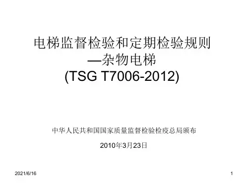 杂物电梯(TSG_T7006-2012)