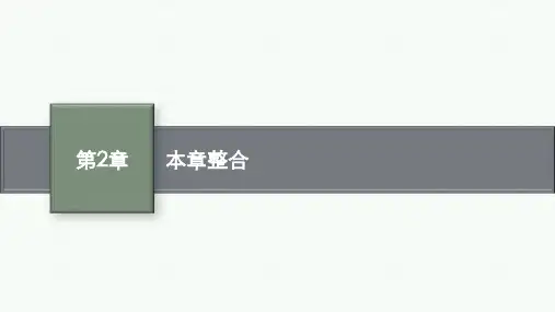 人教版高中生物学选择性必修2生物与环境精品课件 第2章 群落及其演替 本章整合