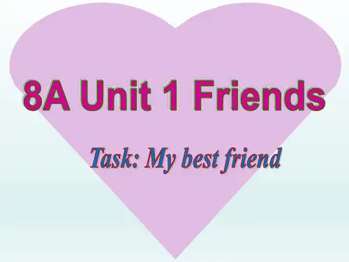 牛津八上Unit 1 Friends Task 公开课教学课件共24张PPT