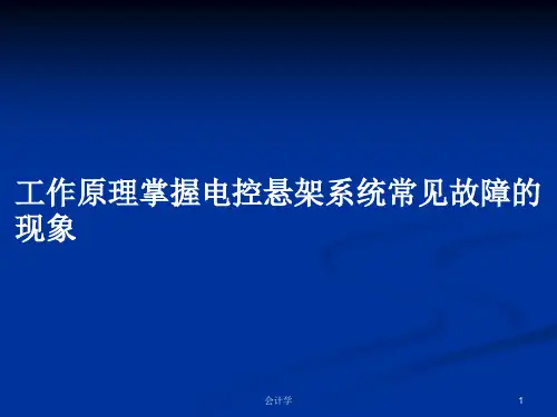 工作原理掌握电控悬架系统常见故障的现象PPT教案