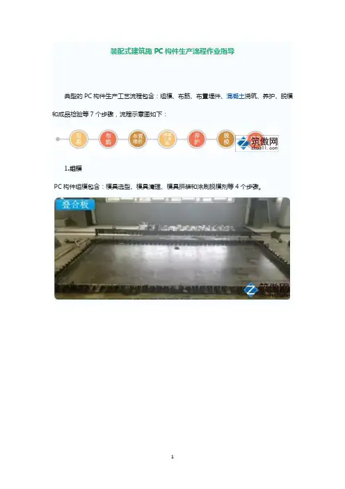 装配式建筑施PC构件生产流程作业指导