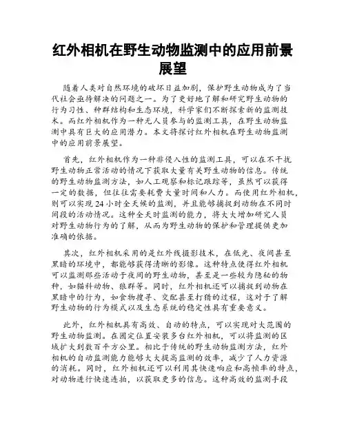 红外相机在野生动物监测中的应用前景展望