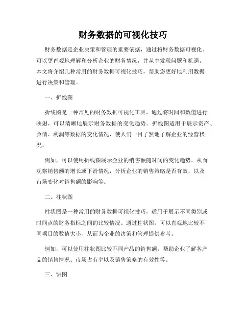 财务数据的可视化技巧