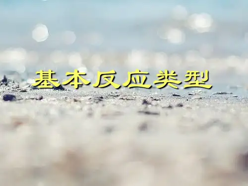 化学反应基本类型的复习PPT精品课件