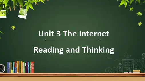 2019人教版高中英语必修二Unit3 Reading and Thinking 课件