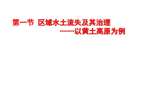 【精品】3-1区域水土流失及其治理
