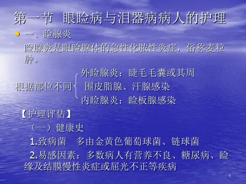 优质课件眼科常见疾病护理