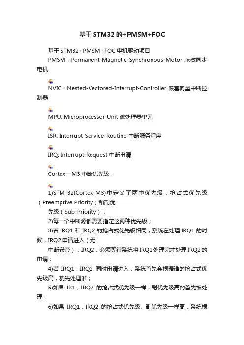 基于STM32的+PMSM+FOC