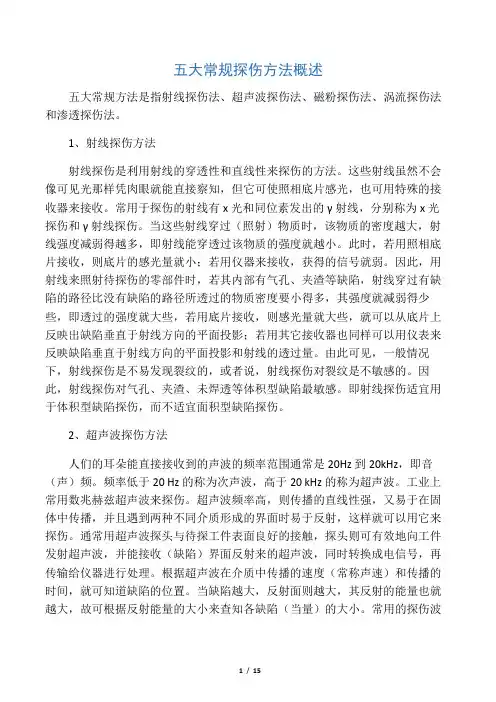 无损探伤方法