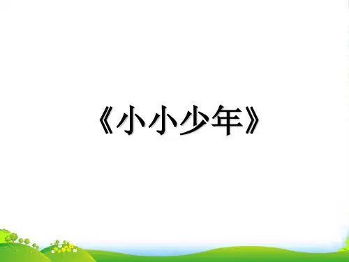人教版六年级音乐上册：《小小少年》课件