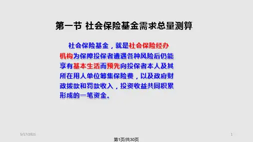 社会保险基金PPT课件