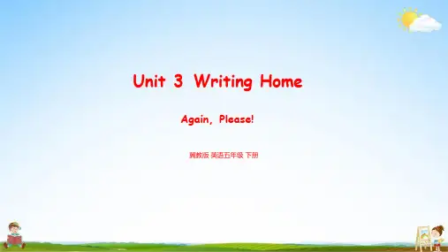 冀教版 英语五年级下册Unit 3 Again, please 教学课件PPT小学公开课