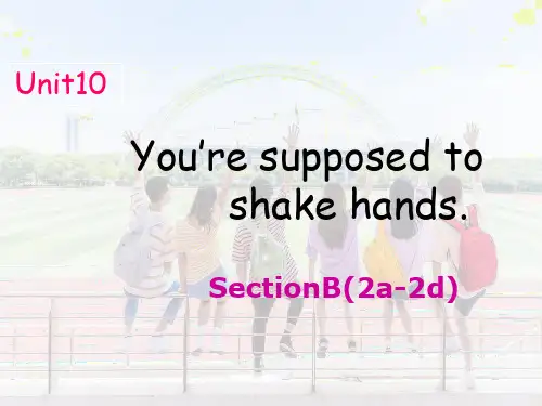 Unit10SectionB(2a-2d)课件人教版九年级英语全册