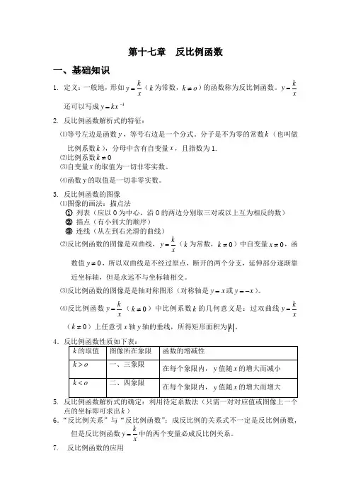 反比例函数