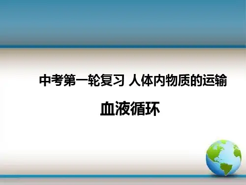 初中 生物 课件 中考复习 《血液循环》(初中生物公开课PPT课件)