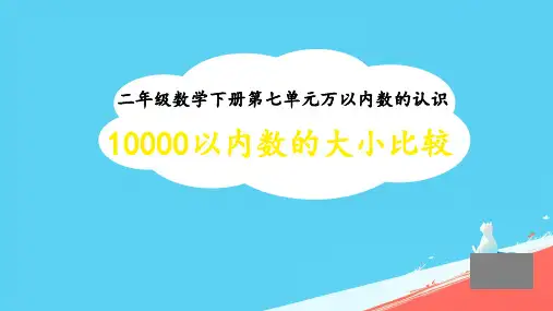 《10000以内数的大小比较》(课件)二年级下册数学人教版
