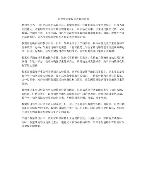 高中物理实验图表解析教案