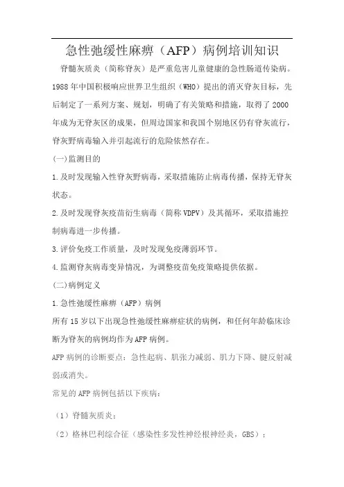 AFP培训知识