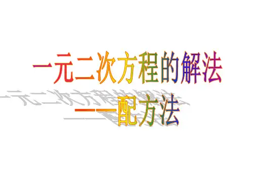 人教版初中数学课标版九年级上册21.2解一元二次方程(共22张PPT)
