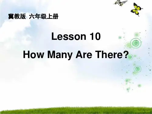 新冀教版六年级英语上册《Lesson 10 How Many Are There》赛课课件.ppt