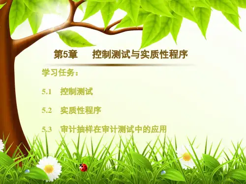 审计基础与实务(第二版)第05章控制测试与实质性程序