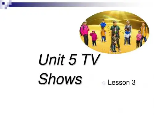 五年级英语上册Unit5TVShows(Lesson3)课件人教新起点