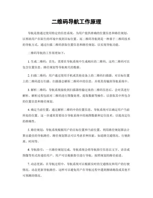 二维码导航工作原理