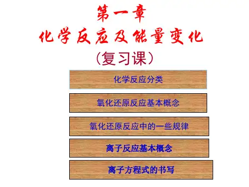 高一化学下学期第一章复习--新人教版(中学课件201911)