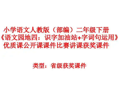 小学语文人教版(部编)二年级下册《语文园地四：识字加油站+字词句运用》优质课课件比赛讲课获奖课件n005