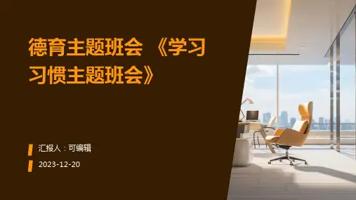 德育主题班会 《学习习惯主题班会》PPT (2)