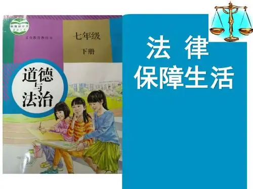 人教版《道德与法治》七年级下册9.2《法律保障生活》课件(共34张PPT)