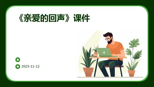 《亲爱的回声》课件