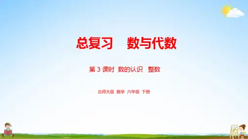 北师大版六年级数学下册《总复习 数与代数 1数的认识 课时3》课堂教学课件PPT小学公开课