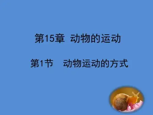 第15章 第1节《动物运动的方式》课件