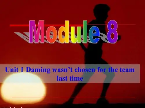 【最新】外研版九年级英语上册Module8 Unit1 精品课件(共26张PPT)