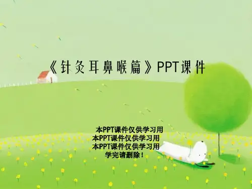 《针灸耳鼻喉篇》PPT课件