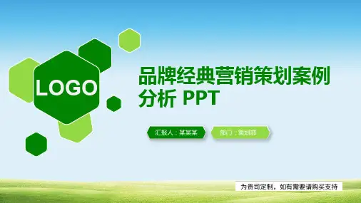 品牌经典营销策划案例分析 PPT