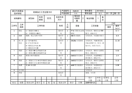 机械设计制造及其自动化精品毕业设计85-变速器拨叉设计机械加工工艺过程卡片