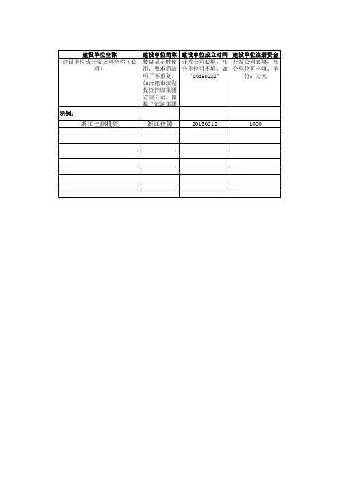 楼幢户室基本信息表(样表)20160330