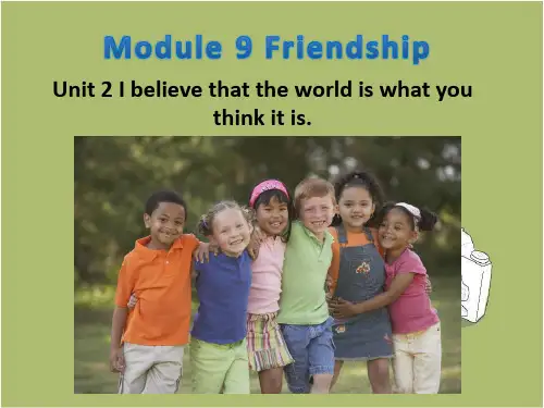 外研英语八年级下册Module9 Unit2