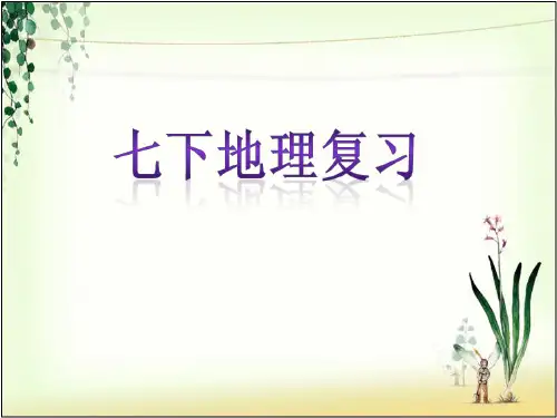 七下地理复习 ppt课件